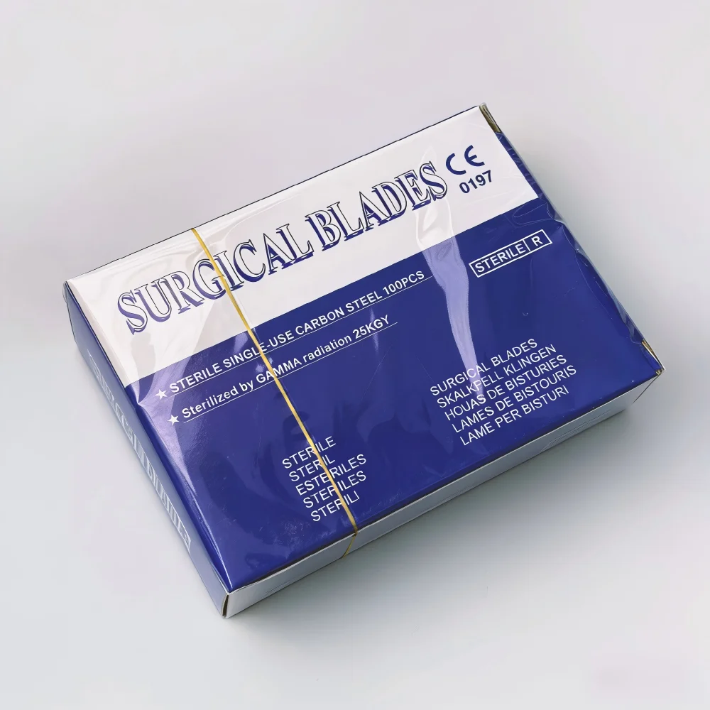Sterile Surgical Scalpel Blades, Individually Wrapped, Full Range of Sizes Available, OR-Grade Disposable view 2