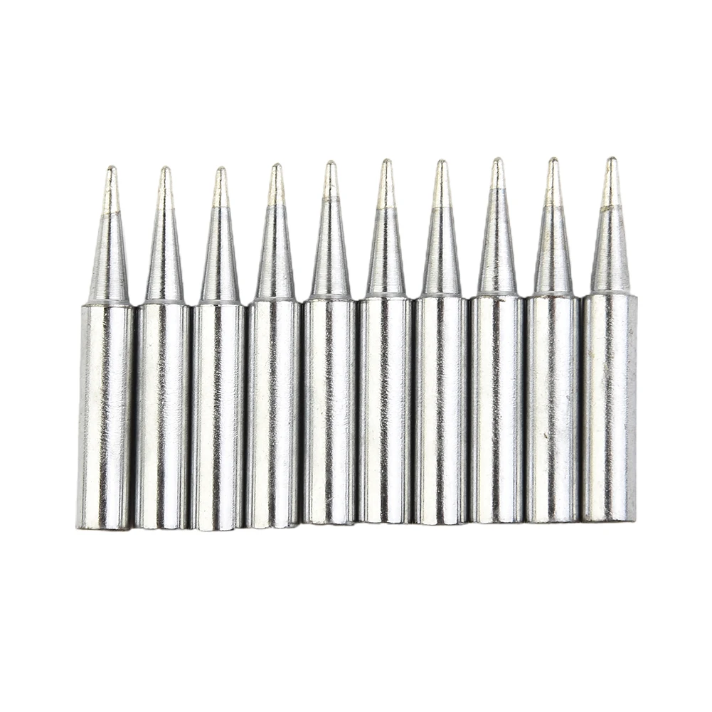 Accessories Solder Iron Tips Welding 10pcs.900M-T-B Adapter Equipment Head Industrial Pure copper Rework Silver