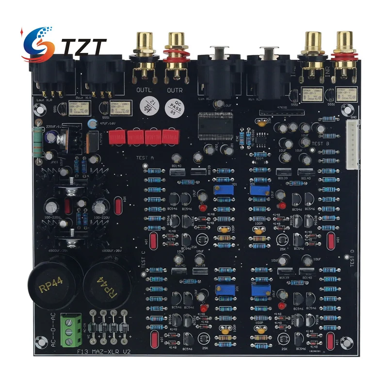 TZT  PAP-HD1-XLR Hi-End Fully Balanced Preamplifier Board Support Remote Control Replacement for HDAM Circuit