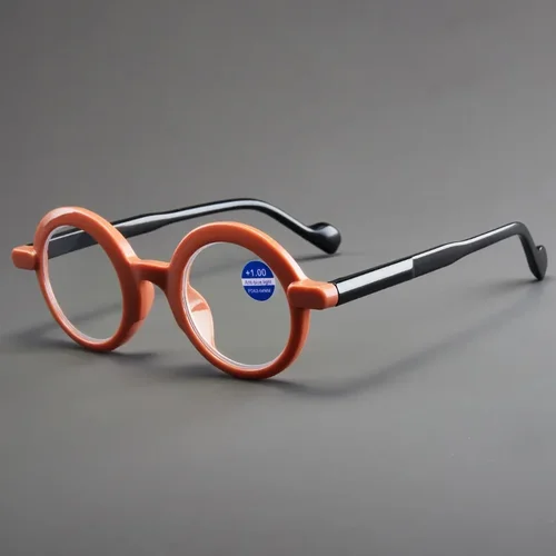 Imagen 2 del producto Gafas de presbicia con bloqueo de luz azul para hipermetropía, gafas de lectura redondas de alta definición a la moda, gafas de ordenador para hombres y mujeres