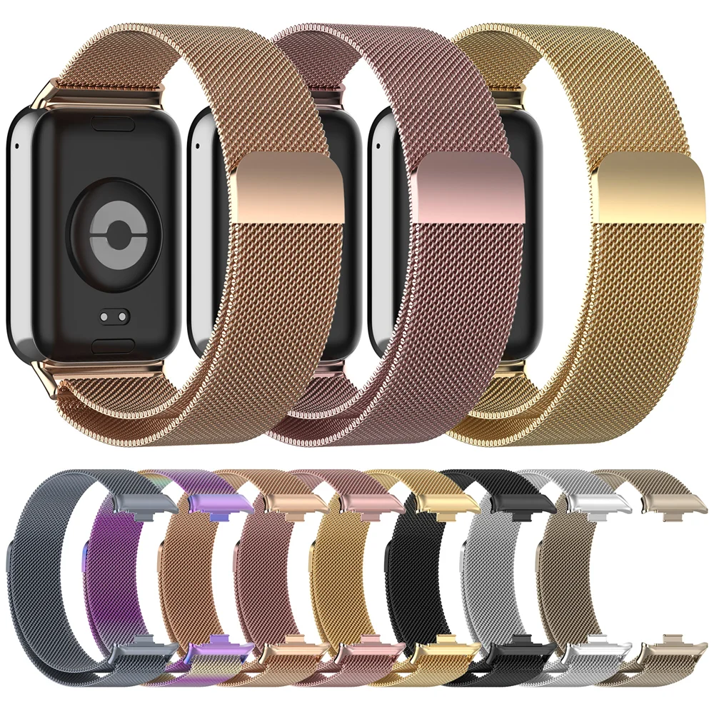 For Xiaomi Mi band 8 Pro Milanese Loop Strap Bracelet Band Wristband For Redmi watch 4 Smartwatch Replacement correa Accessories