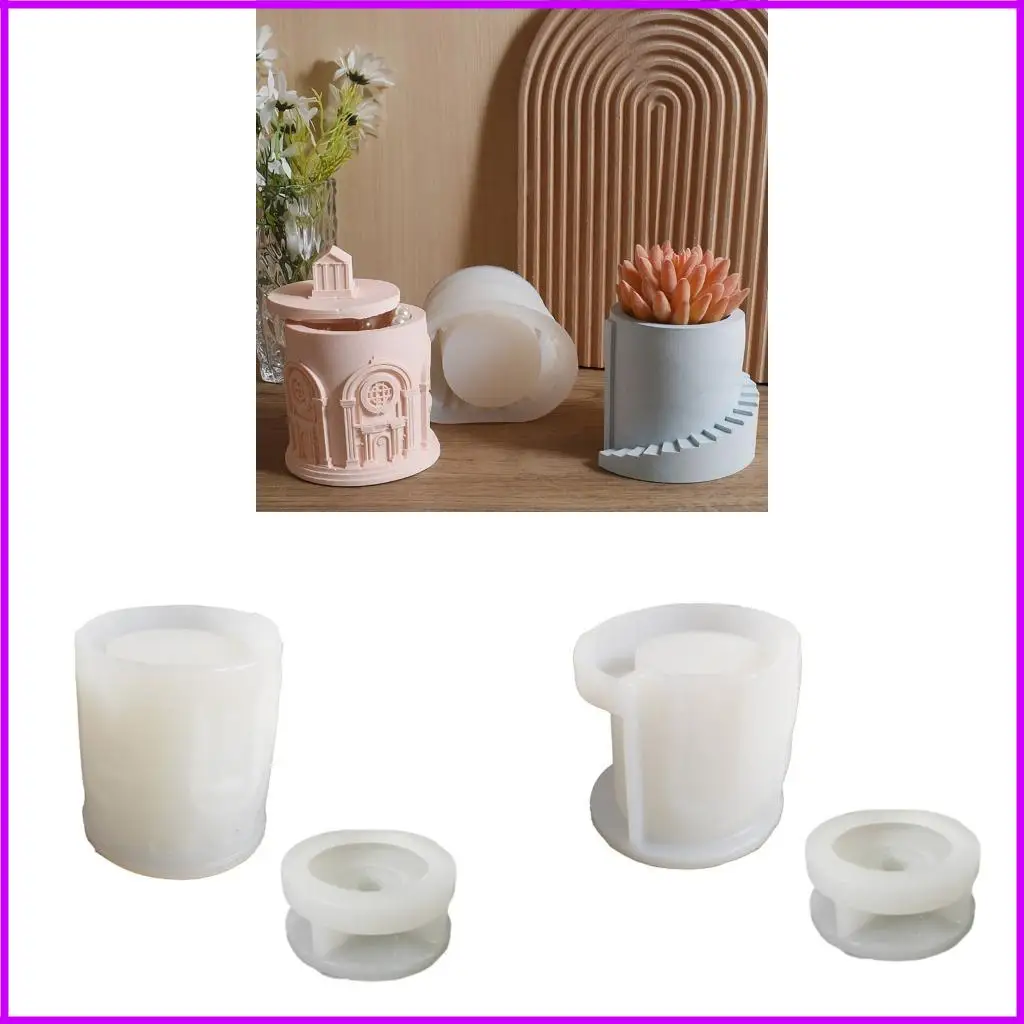 

High Temperature Resistant Silicone Mold Castles Holder Mold Base Molds Silicone Resin Mold for Craft