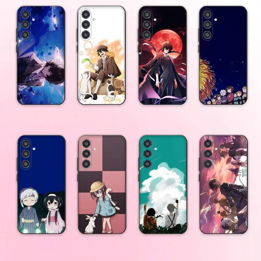 

B-Bungo S-Stray Dogs Anime Phone Case For Samsung Galaxy A73,A72,A71,A70,A53,A52,A51,Others Soft Black Cover