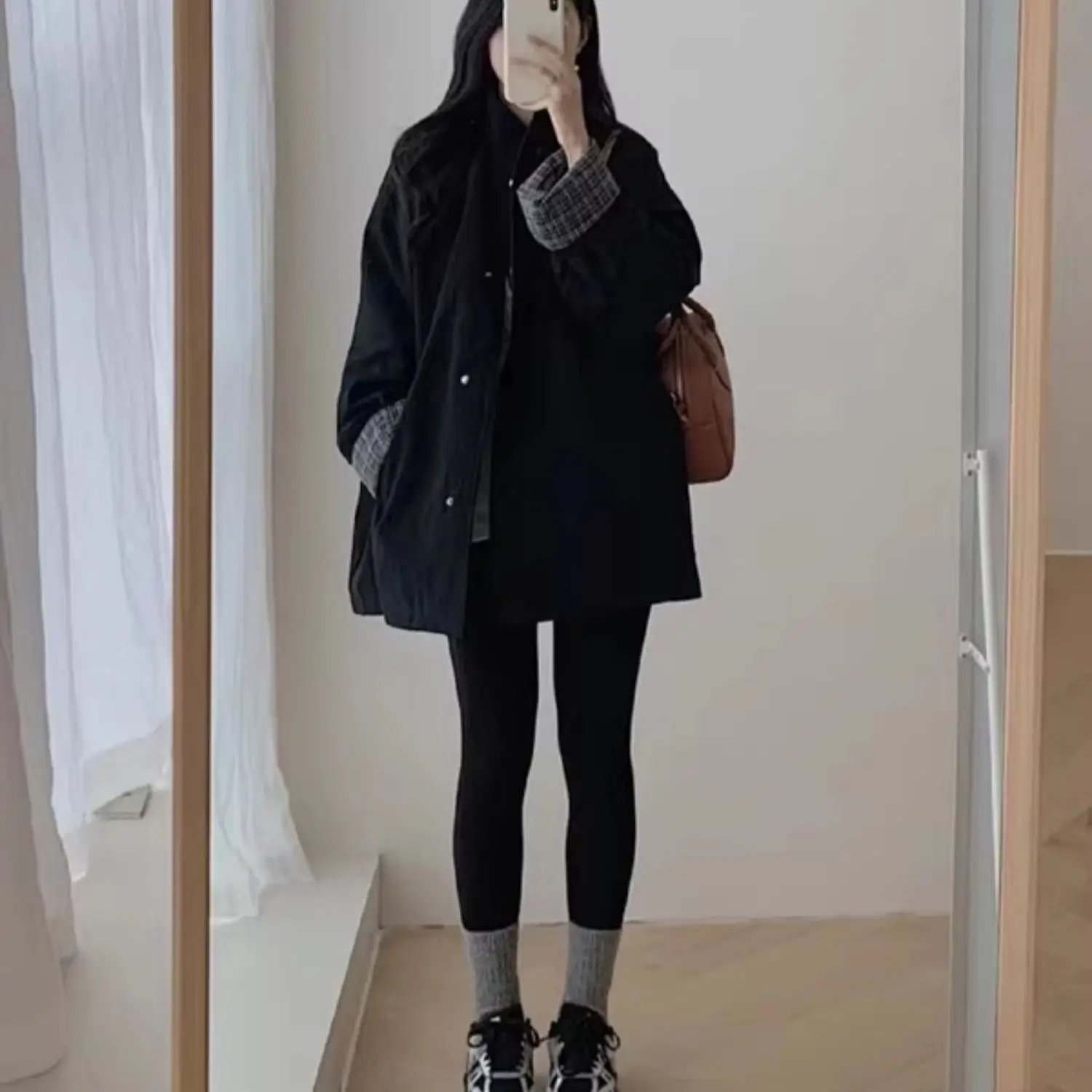 2025 Women's Korean Lightweight Cotton Jacket Autumn and Winter Stand Up Collar Casual Loose Thick Warm Windbreaker