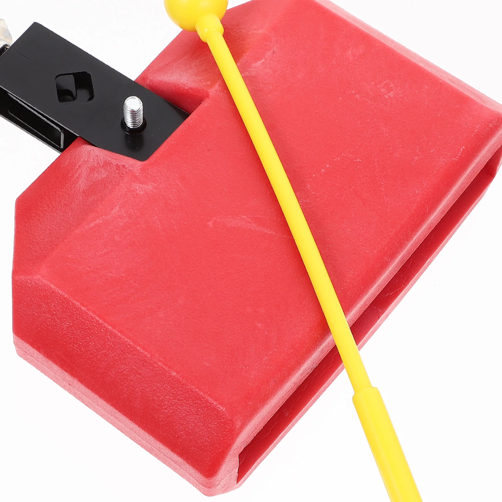 

Red Plastic Drum Percussion Accessory Lightweight Portable Cow Bell Mountable On Universal Shelf Durable Latin Percussion