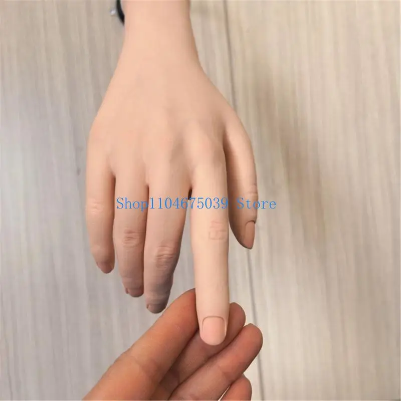 5ASD متعددة الأغراض مانيكير ممارسة اليد مع أصابع مرنة فن الأظافر يد لتنظيم المجوهرات والعرض #4