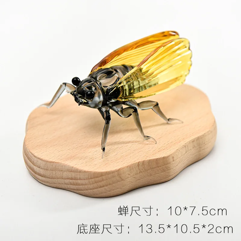 

Creative Golden Cicada Ornament Blockbuster Fashion Home Decoration Ornament Glass Crafts