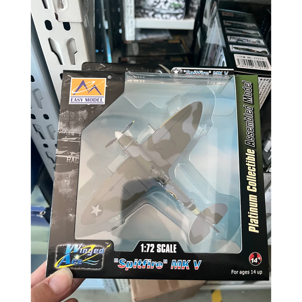 

Easymodel 37215 1/72 WWII USAAF 355 Squadro Spitfire Fighter, собранная готовая военная статическая пластиковая модель, коллекция или подарок