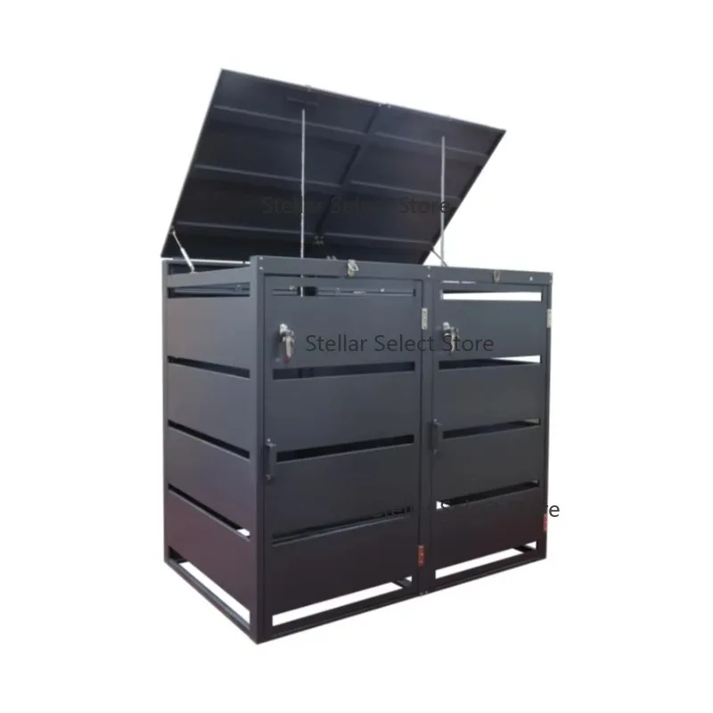 Customized High-quality Outdoor Community Steel Garbage Bin Cover Box