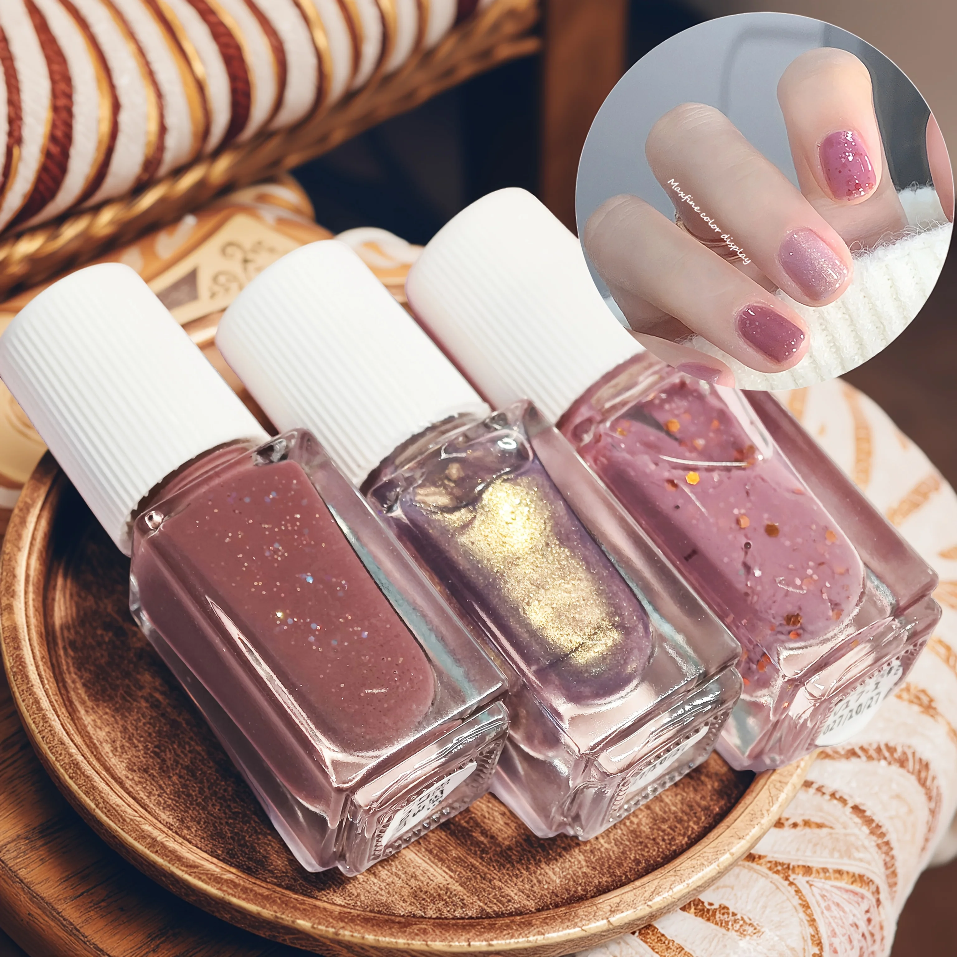 v17 مصنوع من ماليزيا، مصنوع من الجل، لفن الأظافر 3 زجاجات #2