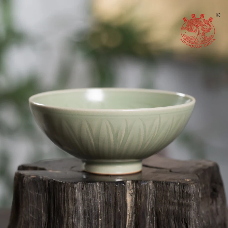 Longquan Celadon Master Cup Single Cup Personal High-End Porcelain Tea Tasting Cup Kung Fu Tea Cup Hu Jianyong Handmade Tea Cup