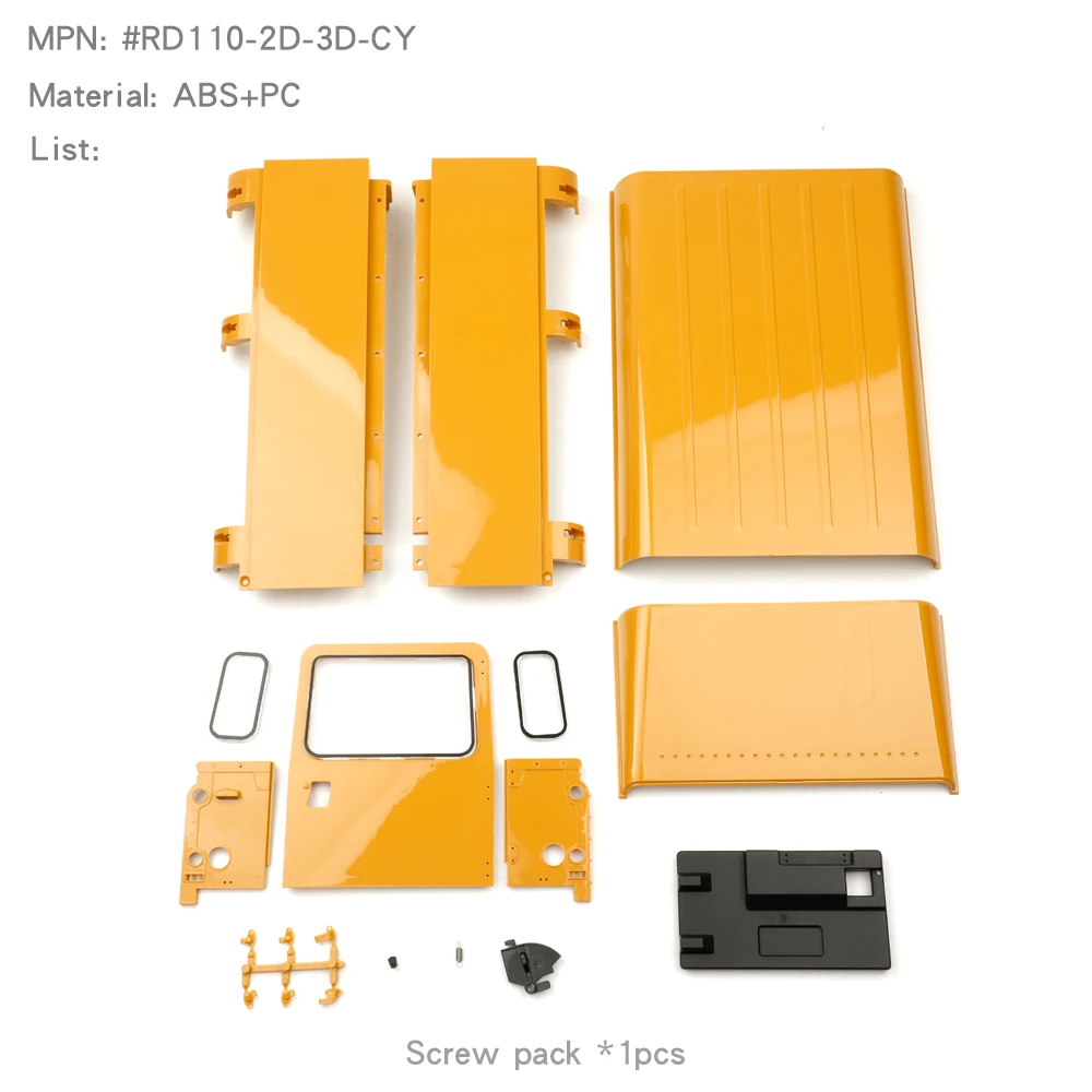 Kit de coque de carrosserie pour voiture RC Inoler, simulation 3 portes, Traxxas COMPANY 110, 2 portes, 1/10mm, 313mm, 514-plus, pièces de mise à niveau, 1 jeu