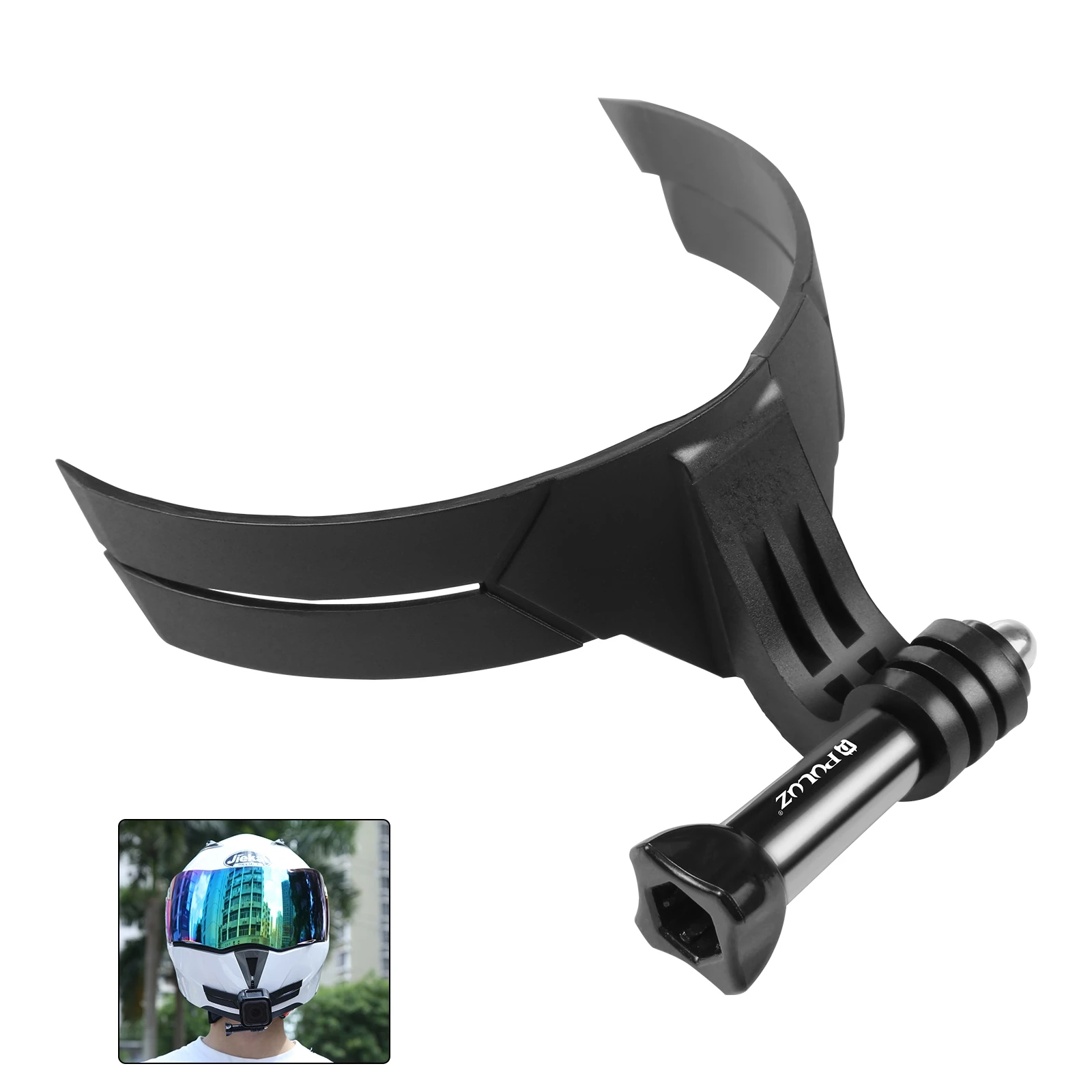 PULUZ Bending Action Camera Motorcycle Helmet Chin Mount for Action Camera
