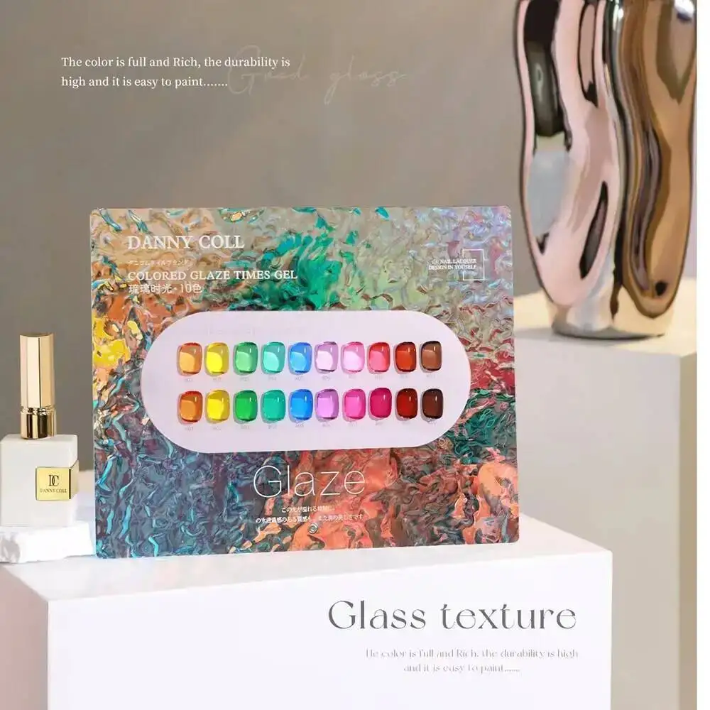 Jelly Candy Translucent Glaze Nail Gel Kit With Color Display For Nail Art Salon Wholesale UV LED Gel Polish Learner Kit 15ml