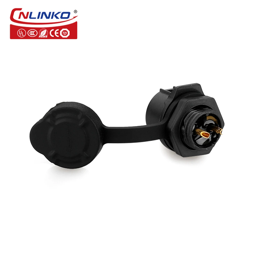 CNLINKO LP-12 IP68 Waterproof Push Pull Quick Electrical Connector for Industrial Automation Sensors Outdoor LED Small Machines