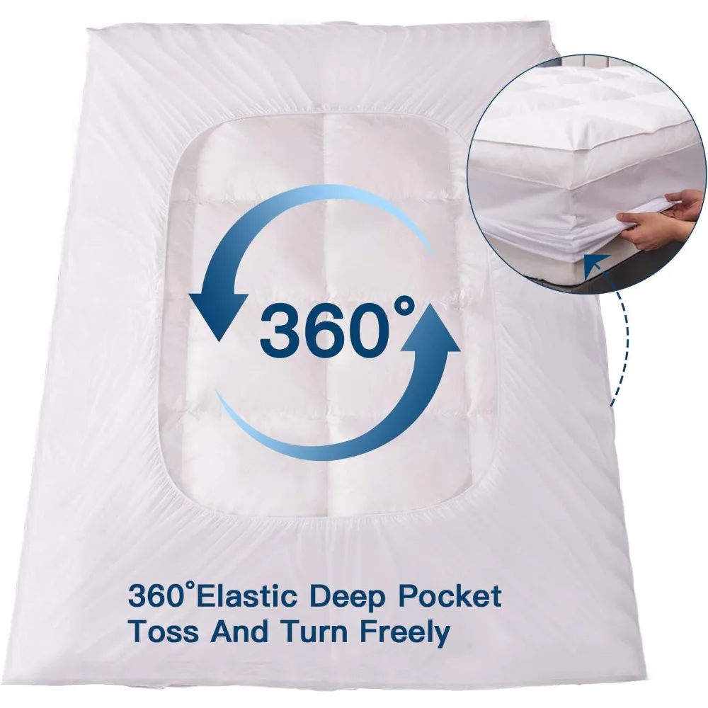 مرتبة إسفنجية الذاكرة المحمولة مقاس 4 بوصات كاملة الحجم - وسادة سرير قابلة للطي وقابلة للغسل ثلاثية الطي لنوم مريح على الأرض