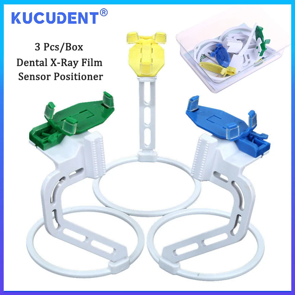 KUCUDENT 3 Pcs Dental Digital X-Ray Film Sensor Position Holder Positioning Dentistry Locator Positioner Sensor Alignment Tools