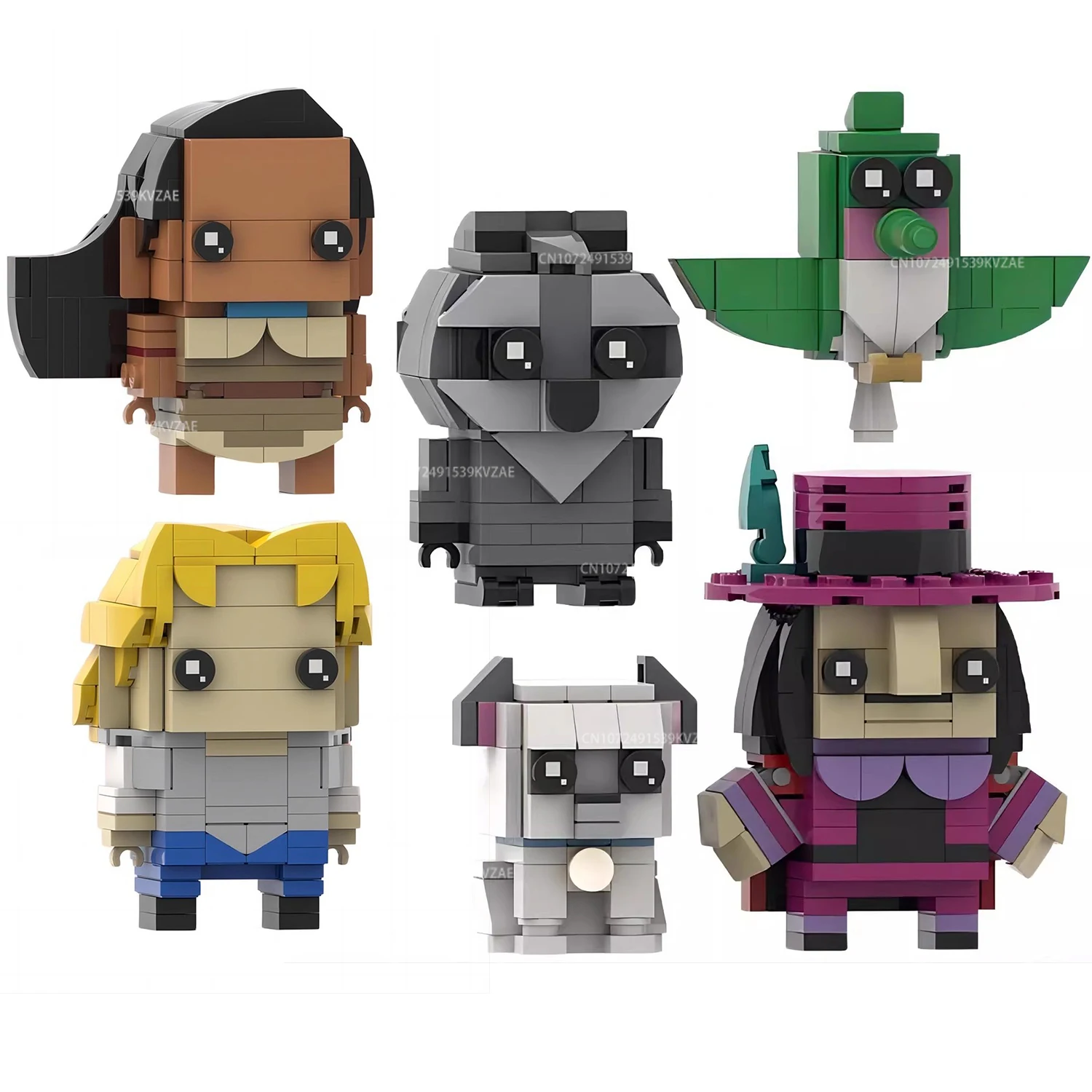 

MOC классический фильм «Принцесса и исследователь» Brickheadz набор строительных блоков мультфильм индийские фигурки кирпичи игрушки рождественские подарки