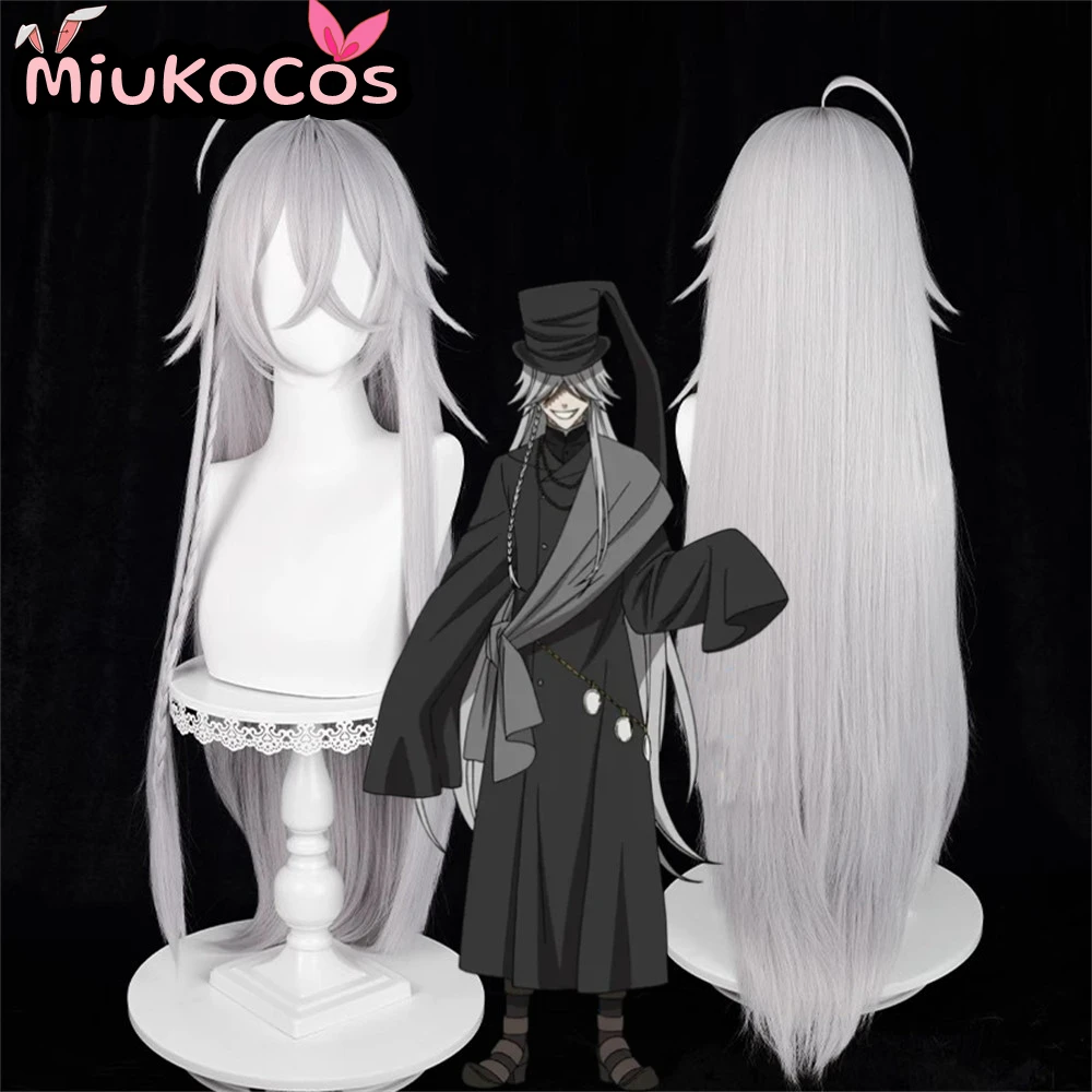 

В НАЛИЧИИ 20:00يرン анализイtı Россия Undertaker Косплей Парик МиукоКосплей Аниме Черный дворецкий Косплей