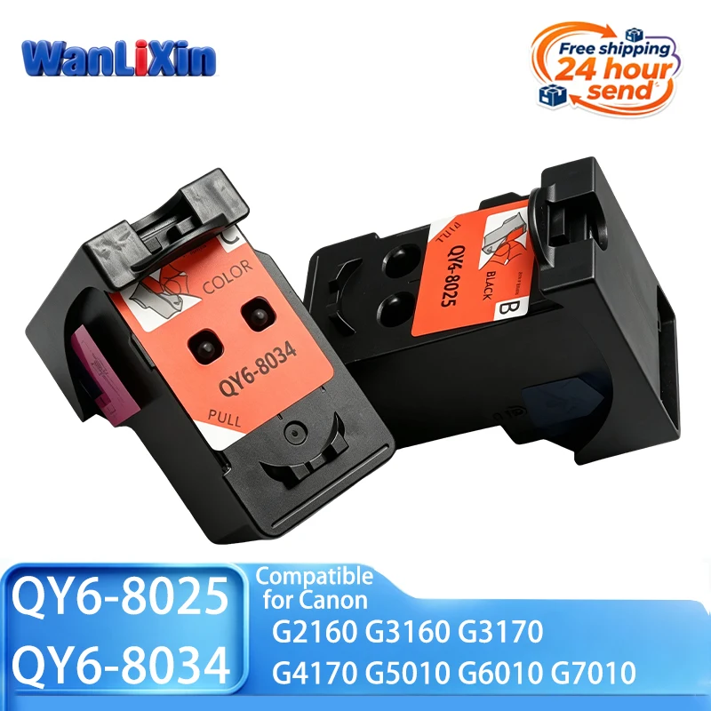 BH-10 CH-10 QY6-8025 QY6-8034 Printhead Ink Cartridge Compatible for Canon G5010 G6010 G7010 G2160 G3160 G3170 G4170 Printers