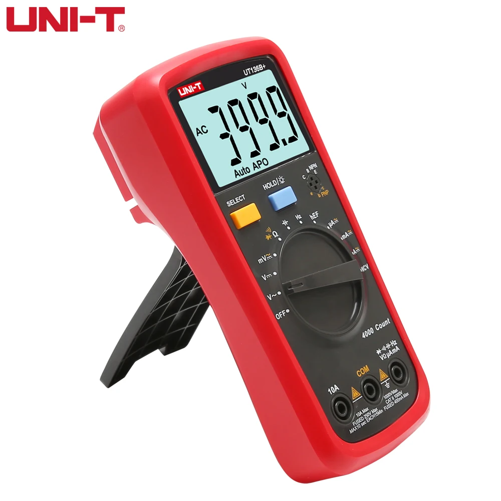 UNI-T UT136B+ Digital Multimeter Large LCD Dual Display 1000V 10A AC DC Voltmeter Current Test Meter