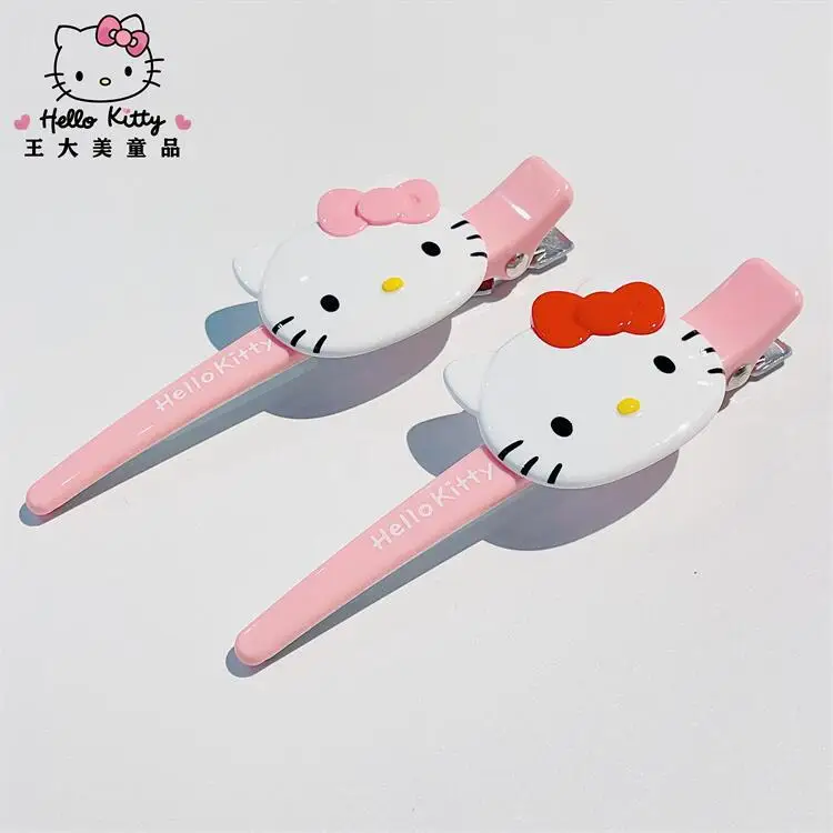 12Cm High Face Value Anime Hello Kitty Hairpin Sanrio Cartoon Cute Girl Heart Trendy Versatile Decorative Bangs Hair Clips Gift