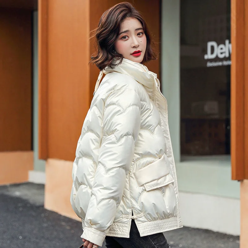 Winter Puffer Coat for Women 2024 Padding Cold Women\'s Down Jacket Quilted Super Hot Coats Snow Elegant Cropped Parkas New In