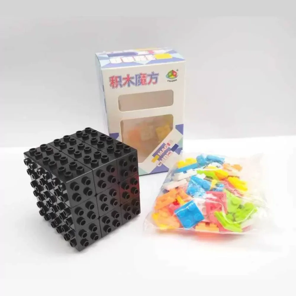 Fanxin-décennie s de Construction Amovibles, Cube Puzzle, Cube Magique Professionnel, Jouets DIY, Cadeaux, 3x3x3