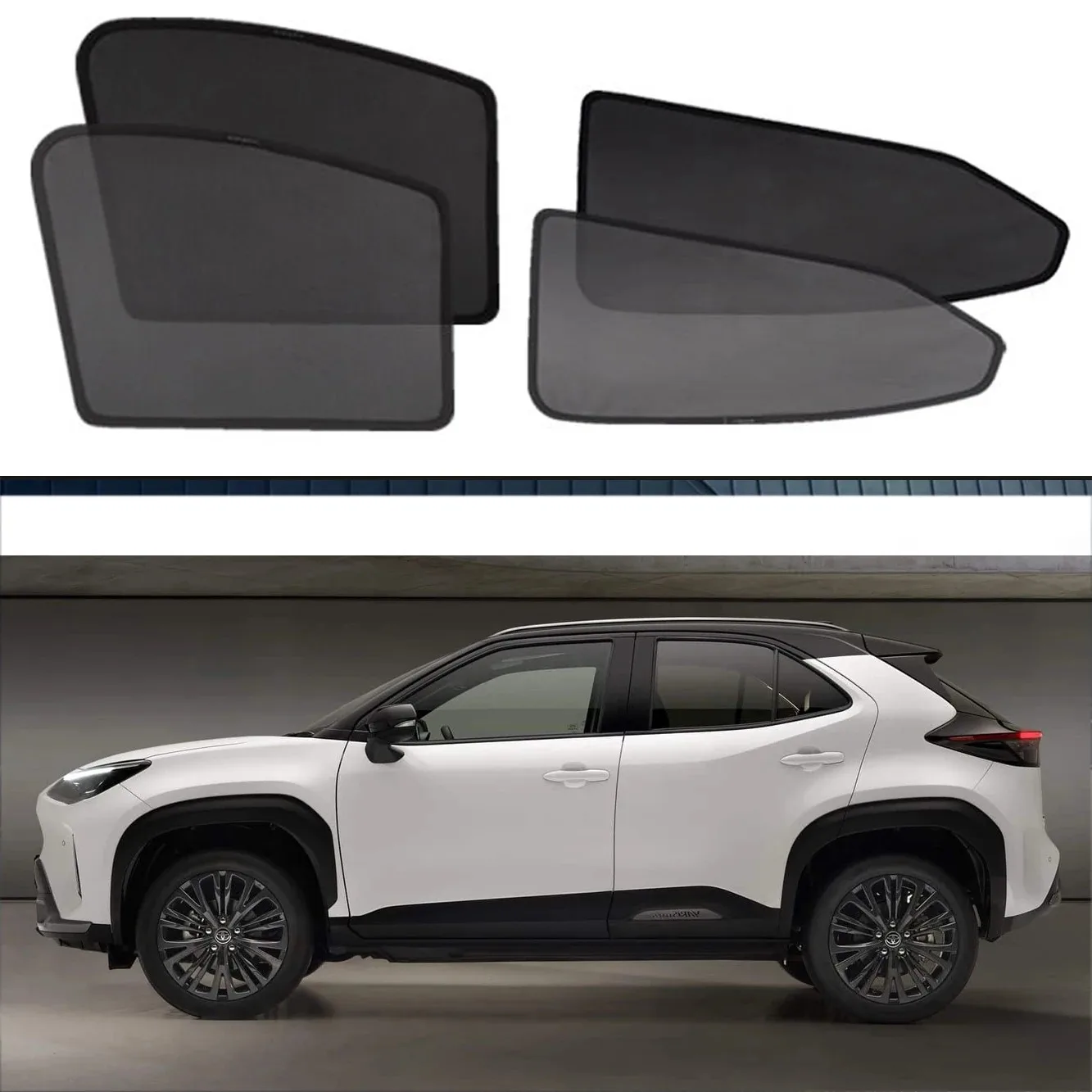 

Magnetic Car Sunshade Shield Windshield Frame Curtain Sun Sahde Accessories For Toyota YARIS Cross XP210 2020 2021 2022