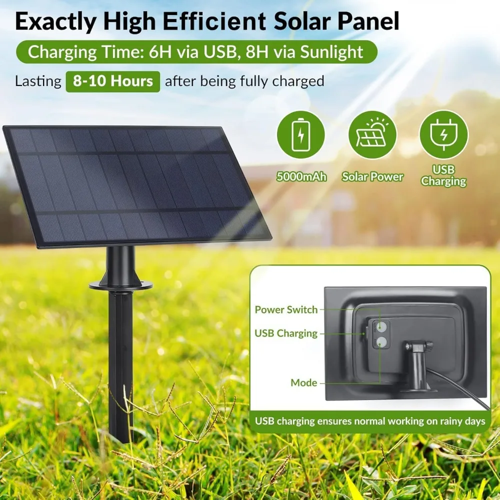 Lakumu 100FT G40 Luces de cadena con energía solar, luces de globo impermeables para exteriores con 36 bombillas LED, blanco cálido 2700K