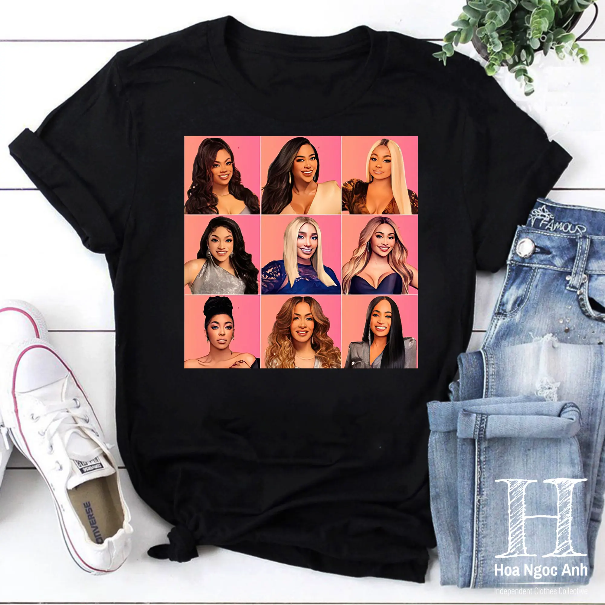 Real Housewives Of Atlanta Pattern Vintage T Shirt For