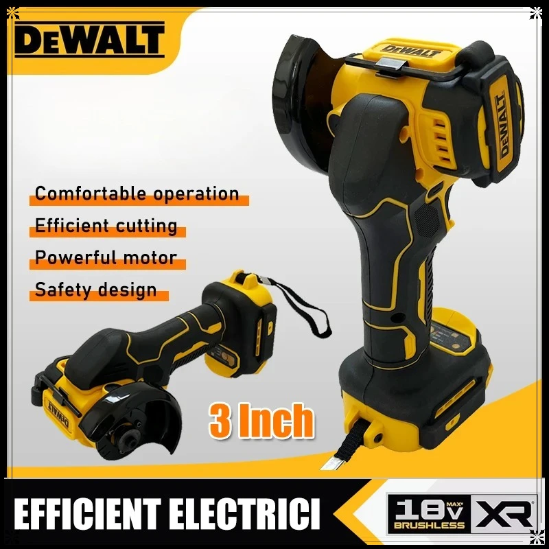 

DEWALT Mini 3 Inch Polishing Grinding Machine Cordless Angle Grinder Electric Cutting Power Tools 20V Battery