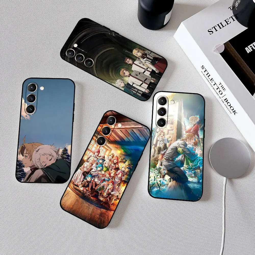 

Jobless Reincarnation Phone Case Black Ultra-thin Shockproof Case For Samsung S24/S25/S22/S30/Note20/Lite/Ultra/5G/Plus/FE