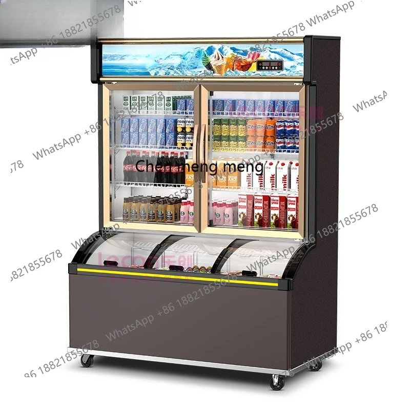 

Commercial Freezer Vertical Refrigerated Integrated Refrigerator Ice Cream Display Cabinet