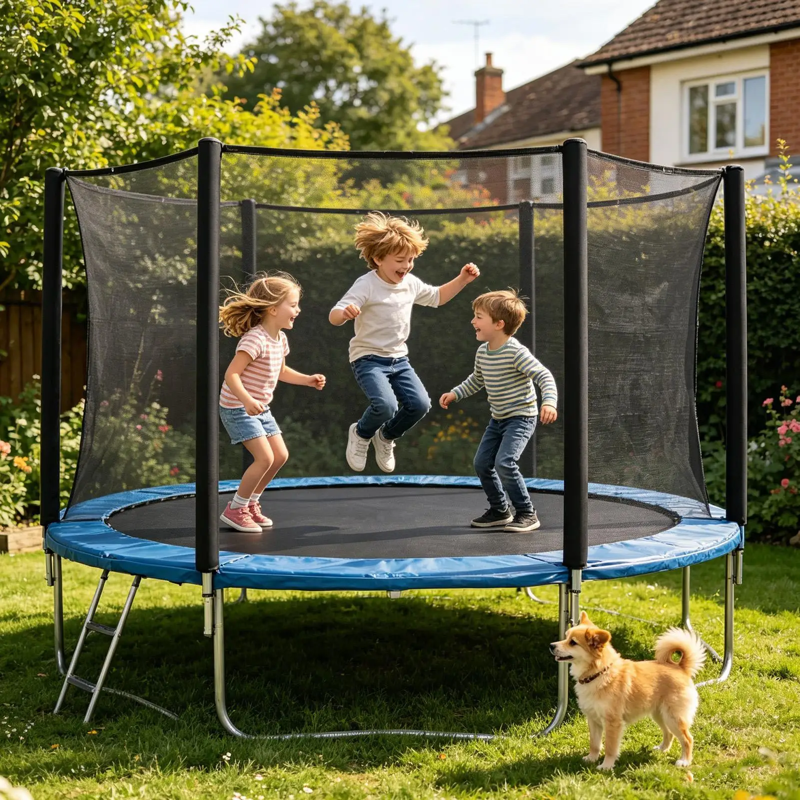 Trampoline Pole Foam Sleeve UV-Block Dustproof Enclosure Protector Trampoline Enclosure Poles Sleeve for Kids Children Parents