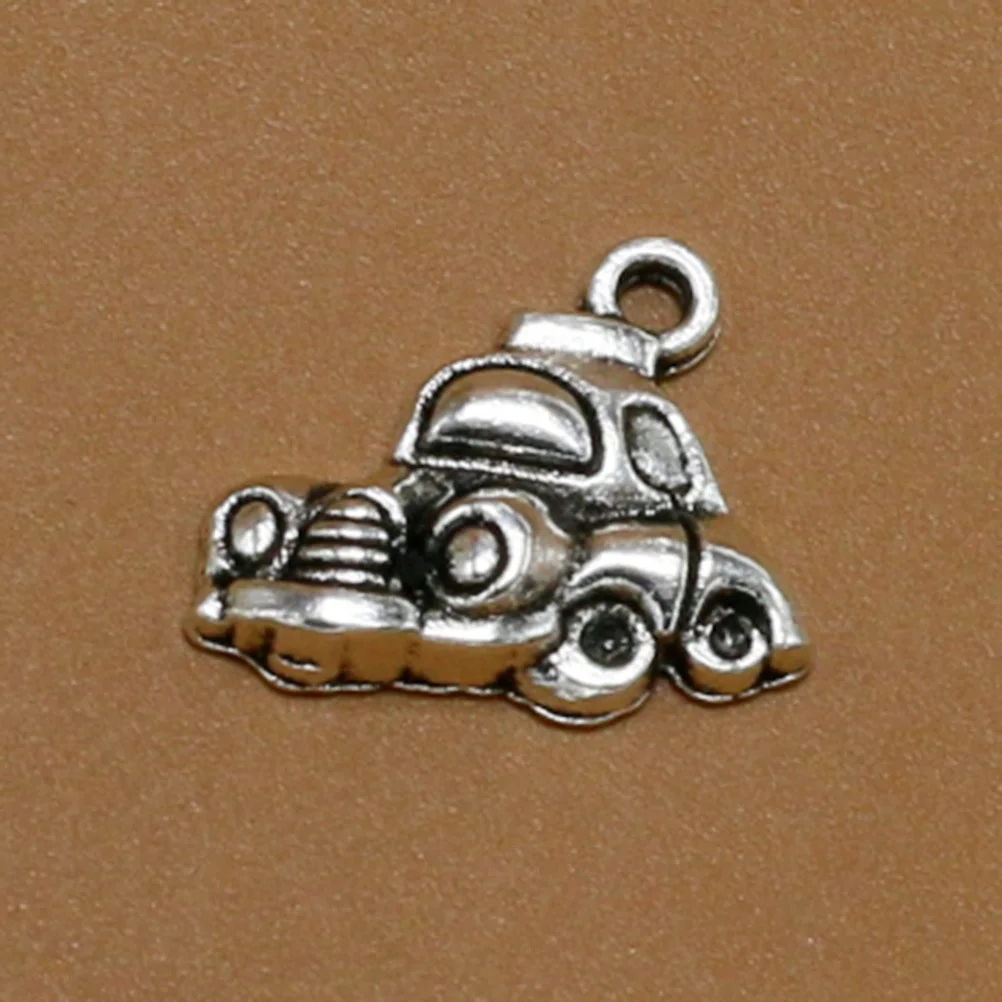 

20Pcs Alloy Car Pendant Charms Silver DIY Necklace Bracelet Making Accessories Jewelry Keychain Decorative Charms