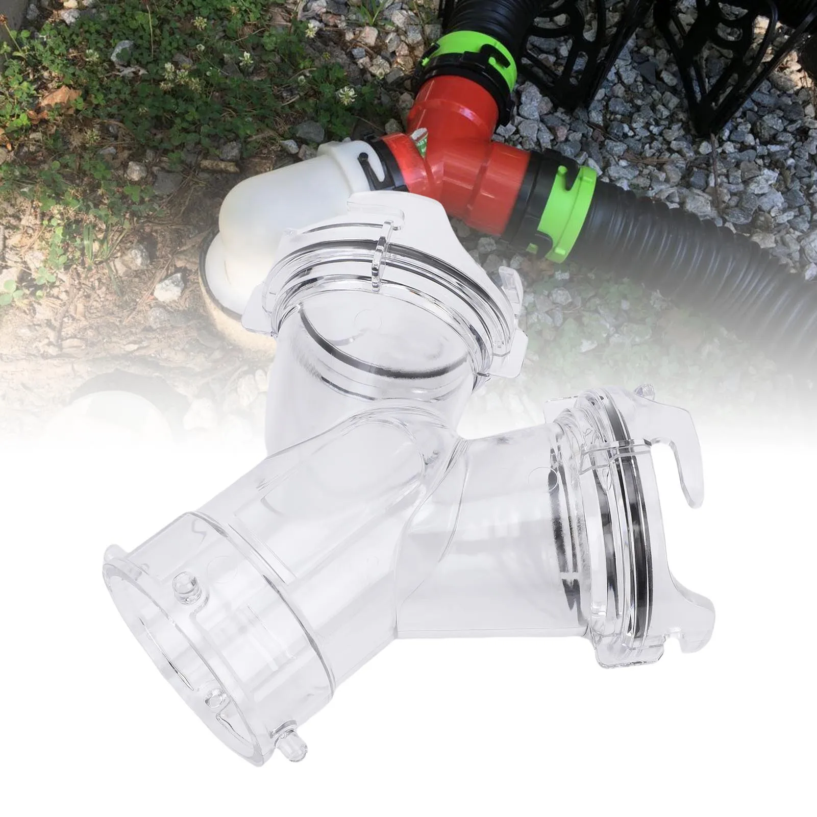 Y Shaped Sewer Pipe Connector High Efficiency Standard 3 Inch Interface RV Wye Sewer Hose Fitting RV Sewer Hose Fitting