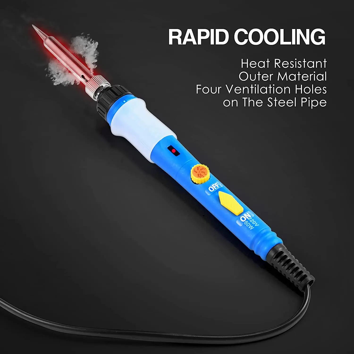 Newest 60W Soldering Iron Kit Electronics Welding Irons Solder Tools Adjustable Temperature Rework Station Heat Pencil