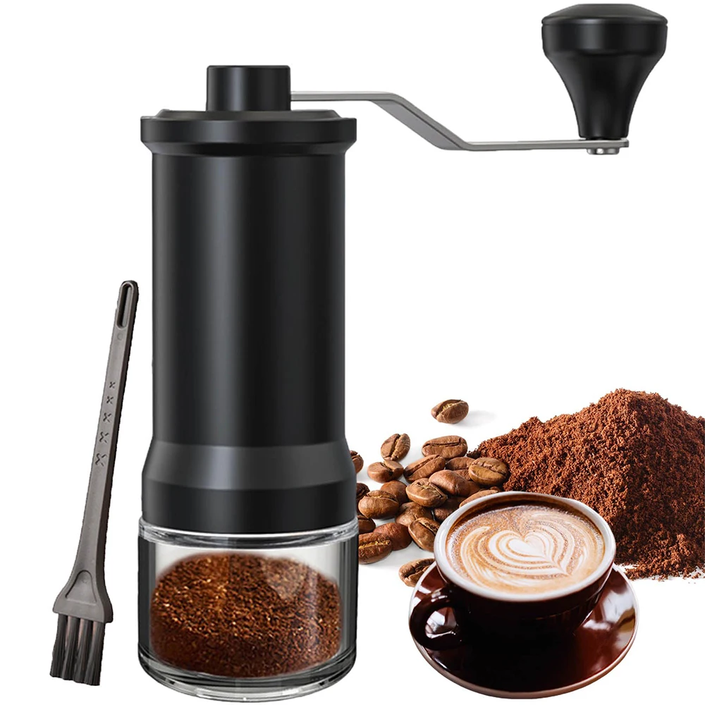 

Manual Coffee Grinder Ceramic Burr Coffee Grinder Manual Adjustable for Fine&Coarse Grind Portable Spice Grinder for Home Travel