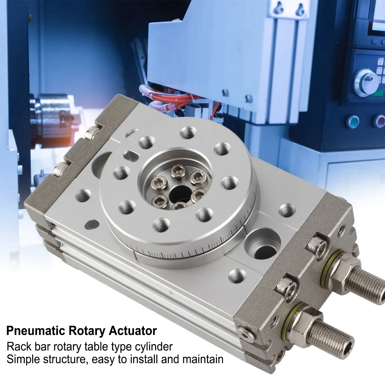 

Pneumatic Rotary Actuator Pneumatic Rotary Actuator Rack‑and‑Pinion Type Double Acting Air Cylinder 20mm MSQB20A
