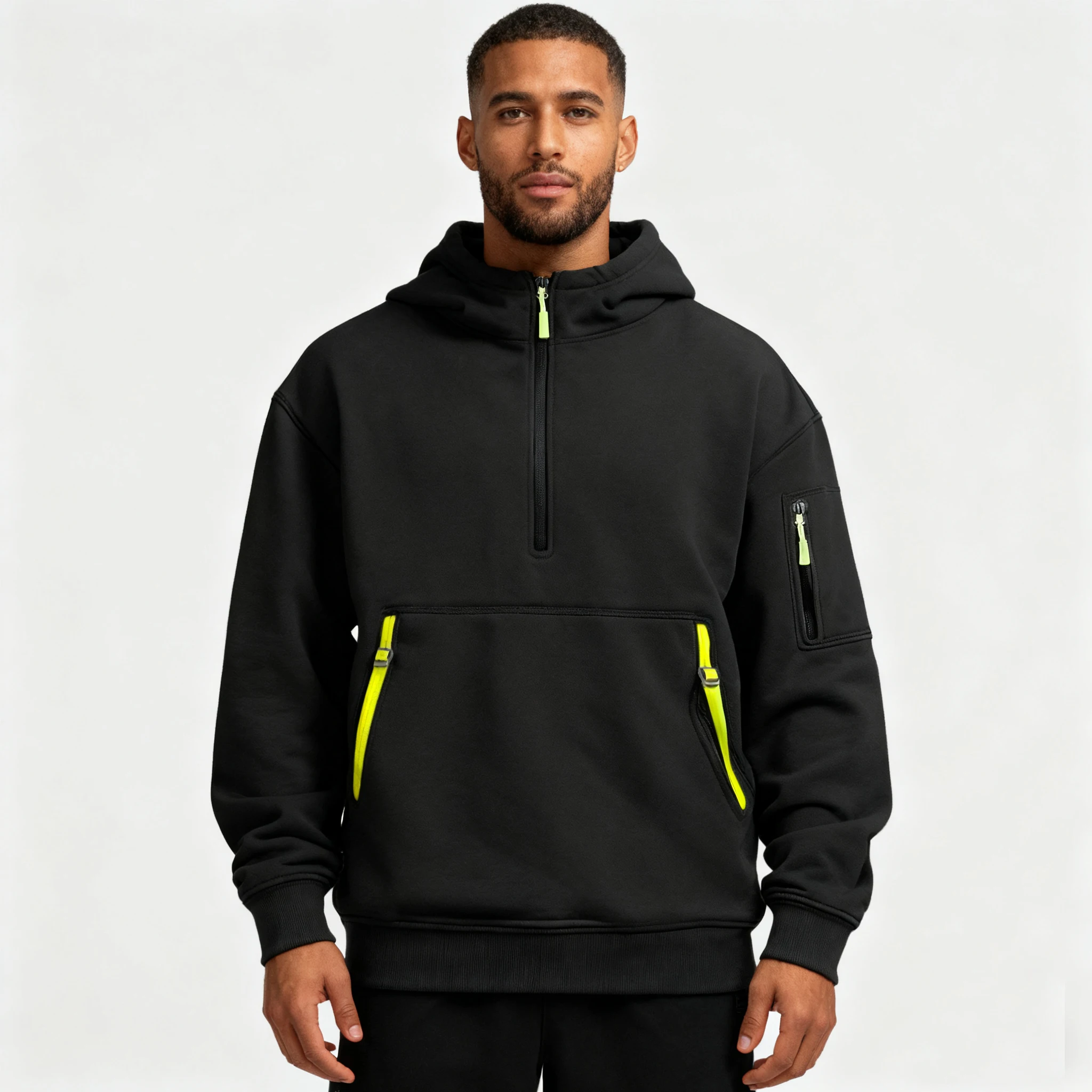 

Men jacket windproof jacket spring and autumn long sleeved hooded jacket S-3XL casual patchwork zippered cardigan jacket hoodies