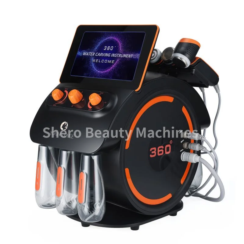 6 In 1 Professional Multifunction Skin Care Faical Machine Visible Hydra Dermabrasion Skin Detection Bubble Oxygen Facial Machin