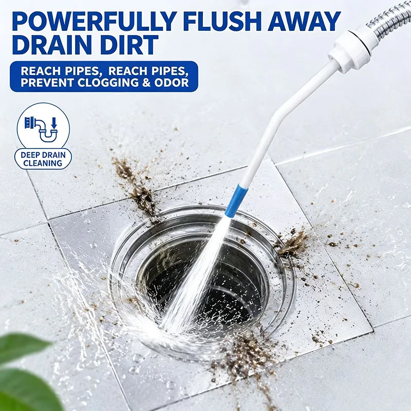 High Pressure Watering Nozzle,Garden Sprayer Nozzle For Flower Bed Plant Irrigation Cleaning & Toilet Gap Floor Drain Stain Wash