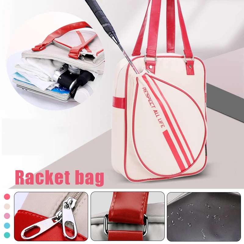 Bolsa portátil para mulheres Saco de raquete de tênis de badminton Saco de esportes Separação seca e úmida Saco de fitness Transporte ao ar livre Nova moda