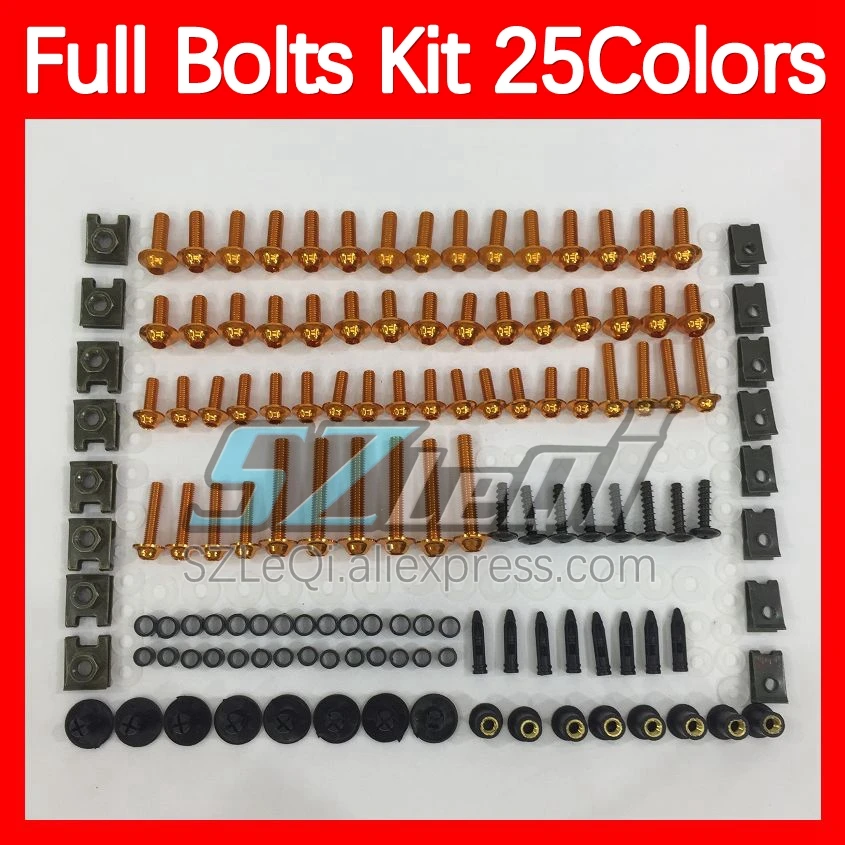 Fairing Bolts Full Screw Kit For Aprilia RS4 RS 125 RS-125 RS125 1999 2000 2001 2002 2003 2004 2005 Body Bolt Screws Nuts 268ps