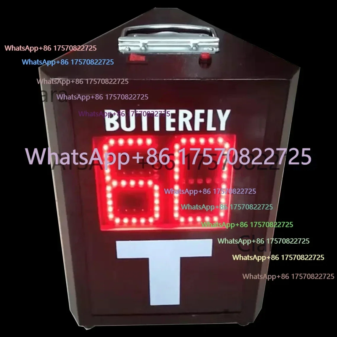 Super Value Factory StoreTable Tennis Time Countdown Game Electronic Timer,Time-out Device Scoreboard 3 Sides, Pedometer 60sClar