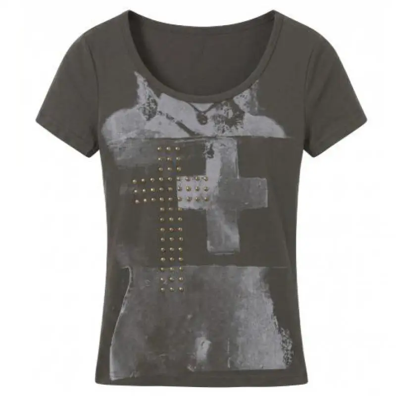Seeslim Gothic Grafik T-Shirts Damen T-Shirt Kurzarm 2000er Jahre Kleidung Y2k Coole T-Shirts Damenbekleidung Vintage Goth T-Shirt – Detail 7