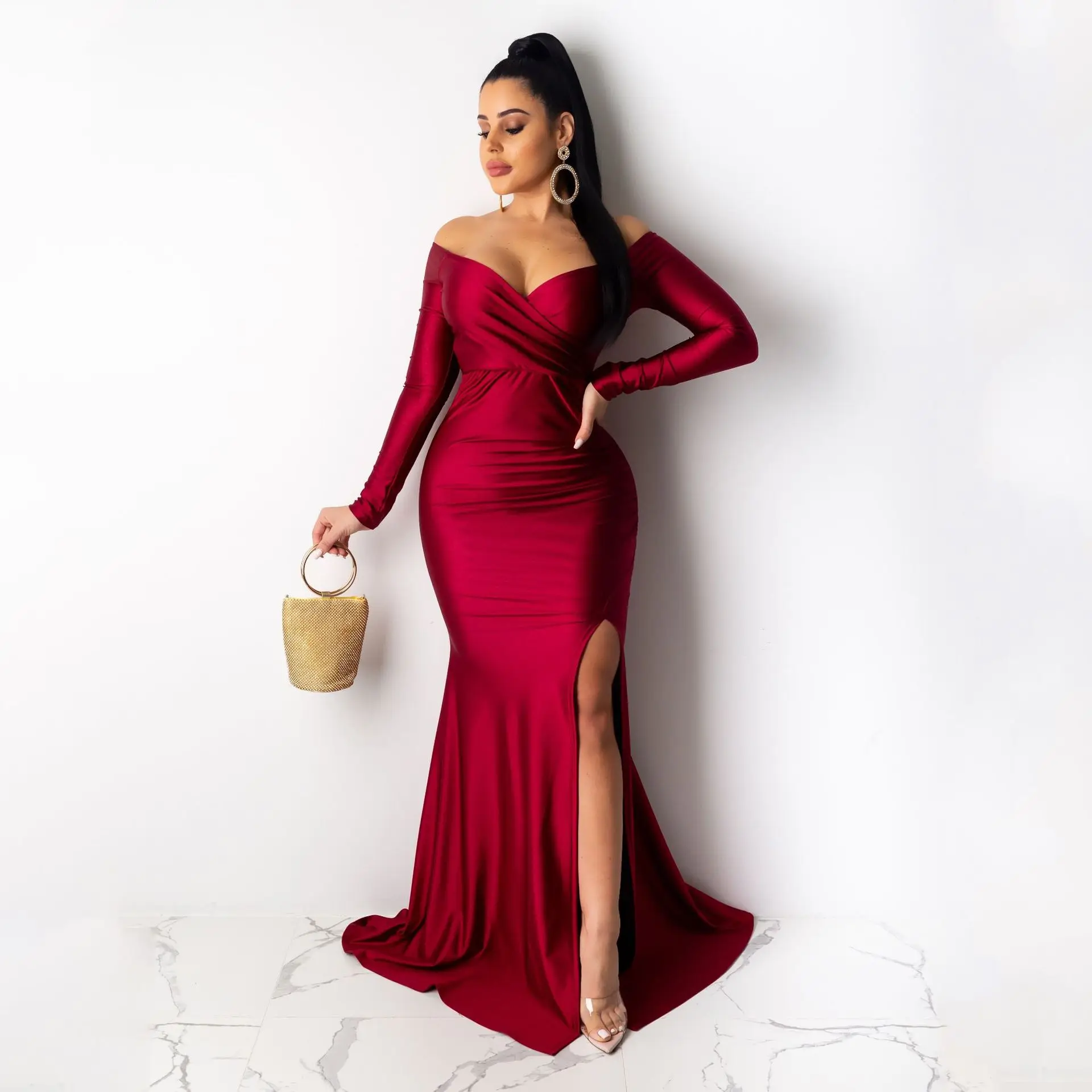 birthday dress for women evening dress party dresses long dresses for women 2023 vestidos woman fall dresses long sleeve