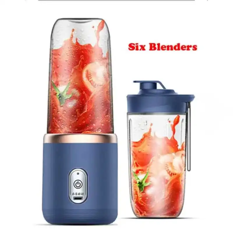 Portable Blender Bottle Electric 6 Blades Multifunction Fresh Juice Smoothie Ice CrushCup Food Processor