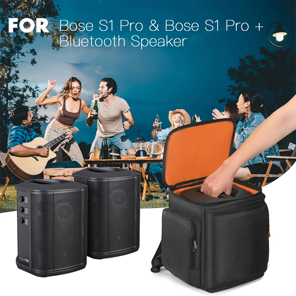 For Bose S1 Pro/Pro+ Portable BT Speaker Backpack Multi-Function Music Amplification Speaker Bag Travel Audio Carrying Backpack